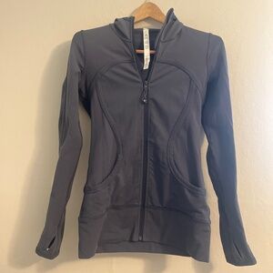 Dark Gray Lululemon Full Zip Athletic Jacket
